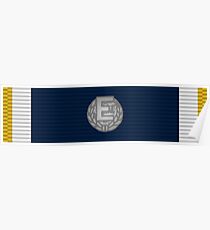 Battle Effectiveness Award ribbon, 4th award | United States Service Ribbon Bars Poster