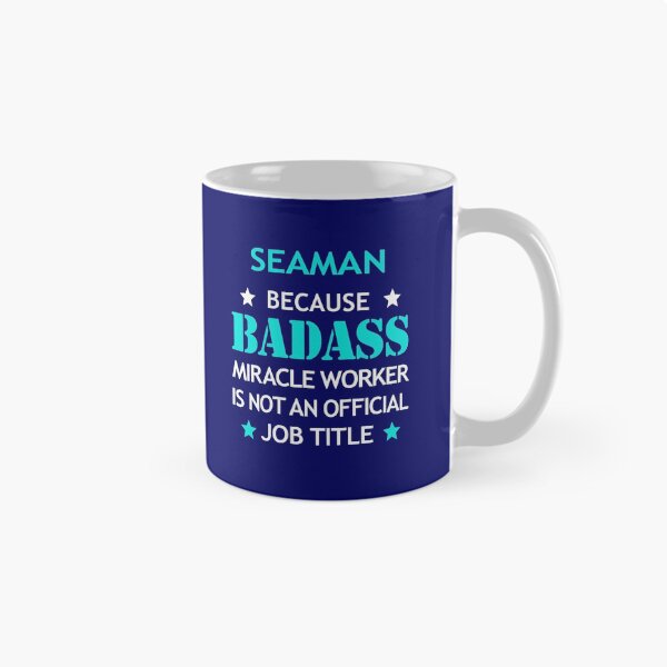 Item preview, Seaman Badass Birthday Funny Christmas Cool Gift designed and sold by smily-tees.