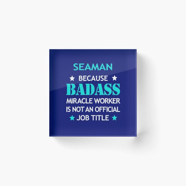Item preview, Seaman Badass Birthday Funny Christmas Cool Gift designed and sold by smily-tees.