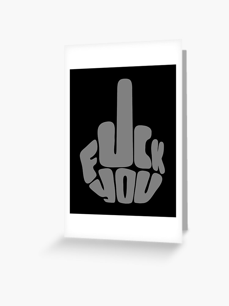 Fuck you Flipping off middle finger