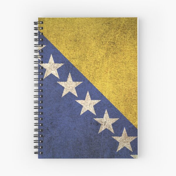 Item preview, Old and Worn Distressed Vintage Flag of Bosnia - Herzegovina designed and sold by JeffBartels.