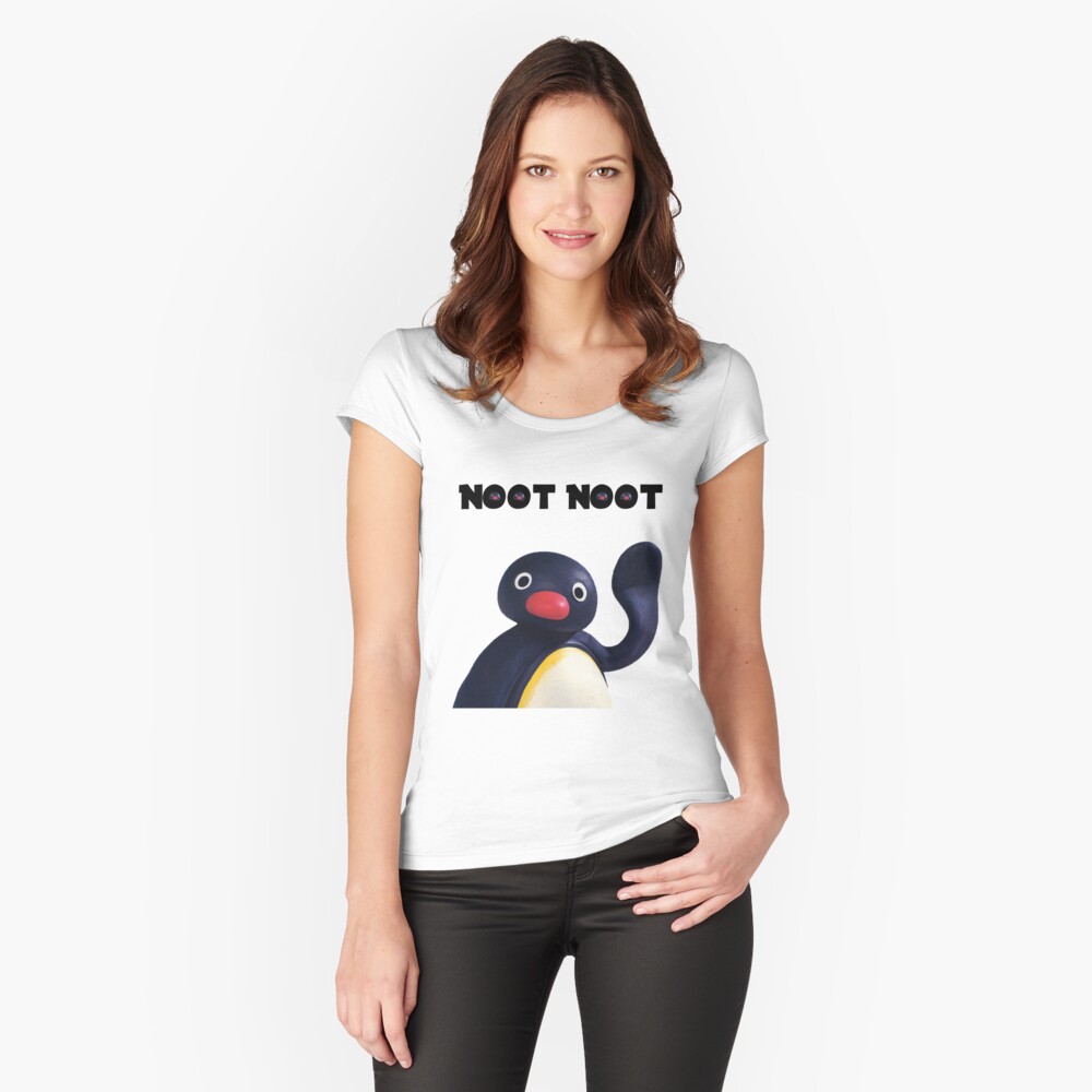 Vista previa del artículo con la obra «Camiseta entallada de cuello ancho», diseñado y vendido por Noflash.