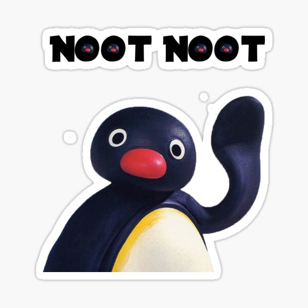 Vista previa del artículo con la obra «Pingu "Noot Noot"», diseñado y vendido por Noflash.