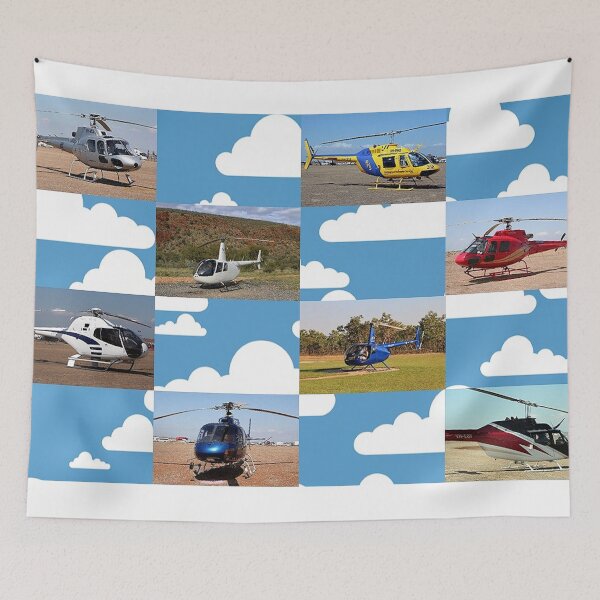Artikelvorschau, Hubschrauberflugzeugcollage entworfen und verkauft von FranWest.