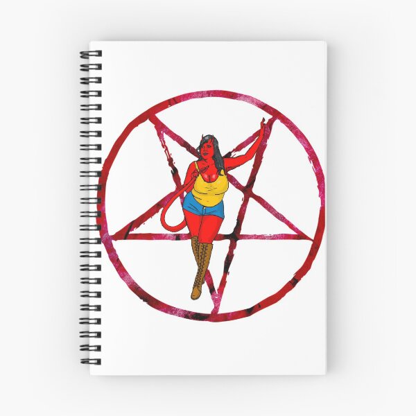 Aperçu de l'œuvre BBW pentagramme diable créée et vendue par PinUpsandPulp.