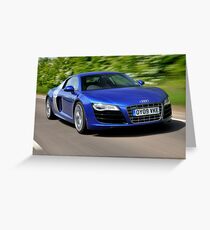 The Audi R8 V10 .... Greeting Card