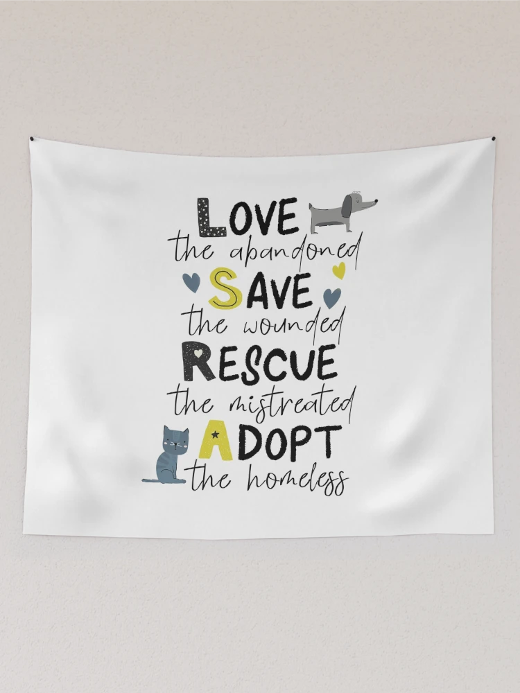 Thumbnail 2 of 3, Tapestry, Animal Rescue designed and sold by Mandala Of Life.