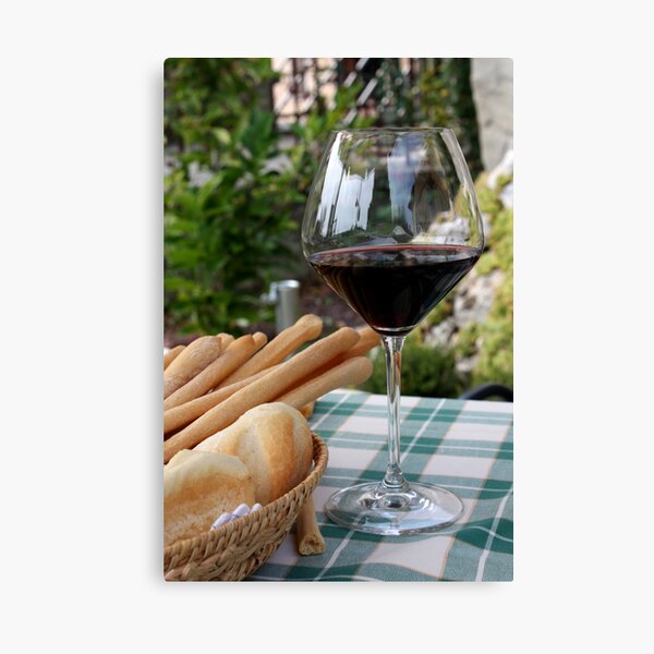 Vista previa del artículo con la obra «Vino tinto», diseñado y vendido por Annalisa Bianchetti.