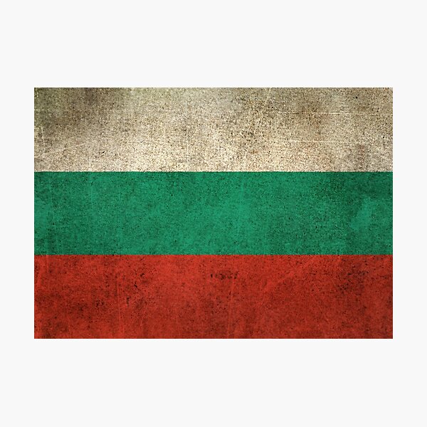 Item preview, Old and Worn Distressed Vintage Flag of Bulgaria designed and sold by JeffBartels.