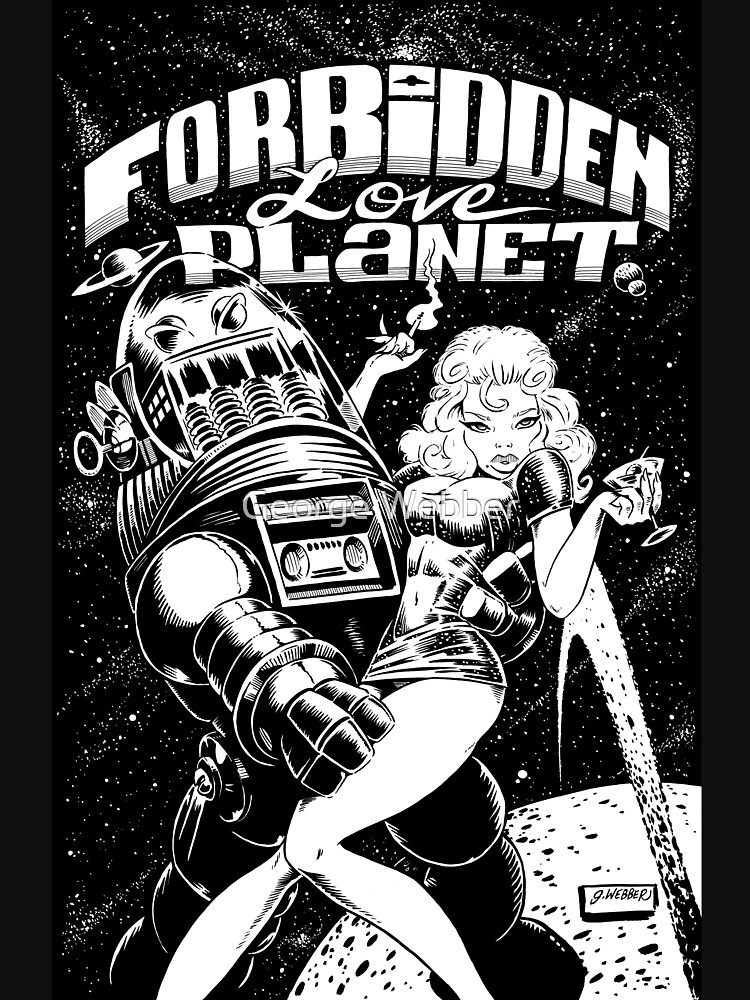 Artwork view, FORBIDDEN LOVE PLANET designed and sold by George Webber