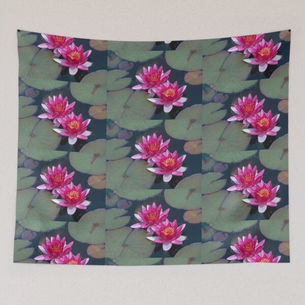 Item preview, Deep Pink Water Lilies designed and sold by SunriseRose.