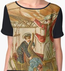 #VintageNewYearsCards #poster #illustration #art #painting #old #people #antique #lithograph #woodcut #ancient #vertical #pattern #oldfashioned #retrostyle #men #onlymen #Vintage #NewYear #Cards  Chiffon Top