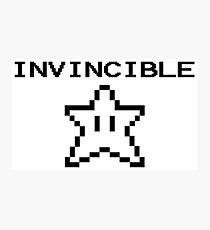 Mario Invincible Star Photographic Print
