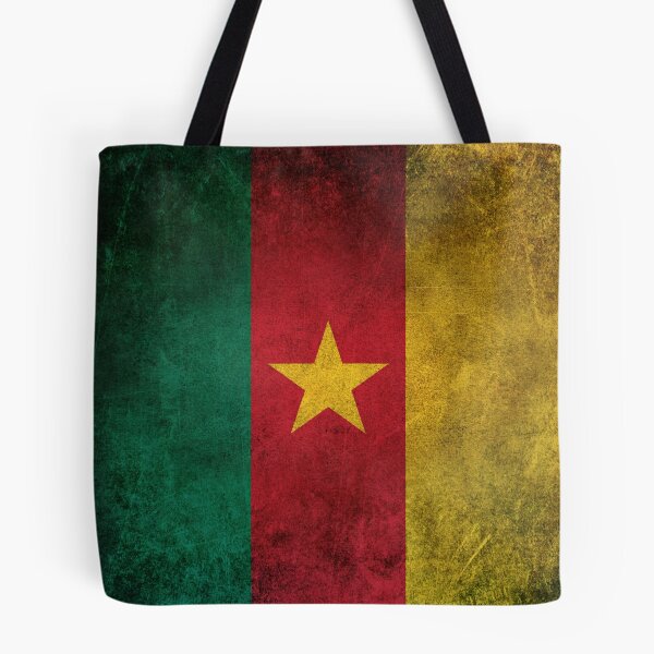 Item preview, Old and Worn Distressed Vintage Flag of Cameroon designed and sold by JeffBartels.