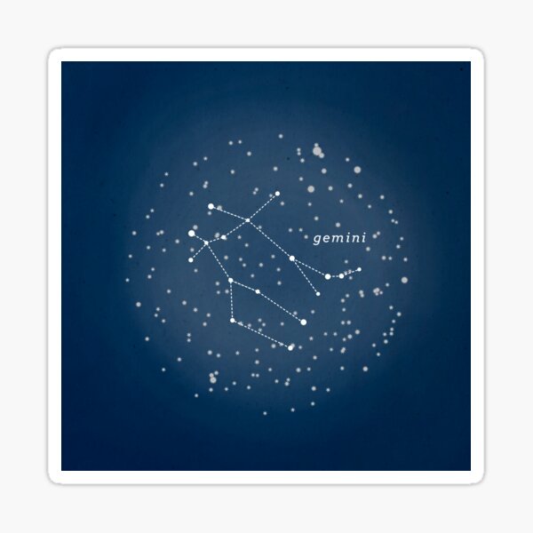 GEMINI - Astrology Astronomy Constellation Stars Zodiac Sticker