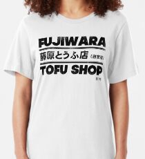 Initial D - Fujiwara Tofu Shop Tee (Black) Slim Fit T-Shirt