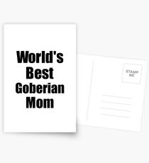 Goberian Mom Dog Lover World's Best Funny Gift Idea For My Pet Owner Postkarten