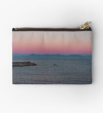 Pink Sunrise at the Port of San Marco di Castellabate Italy Studio Pouch