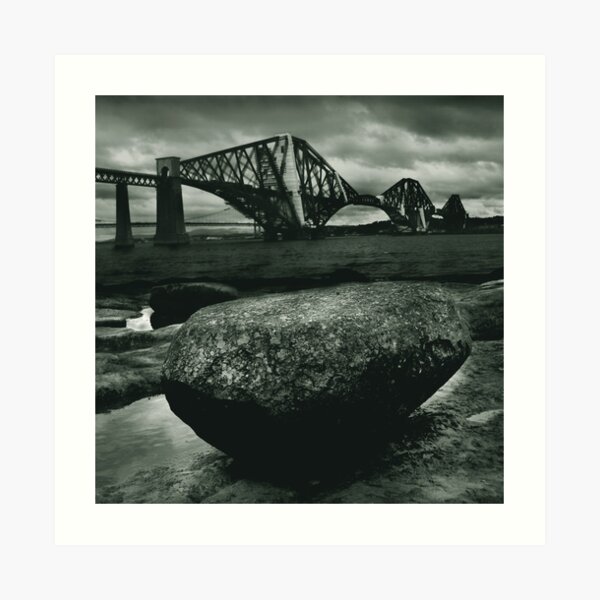 Big Rock Big Bridge Art Print