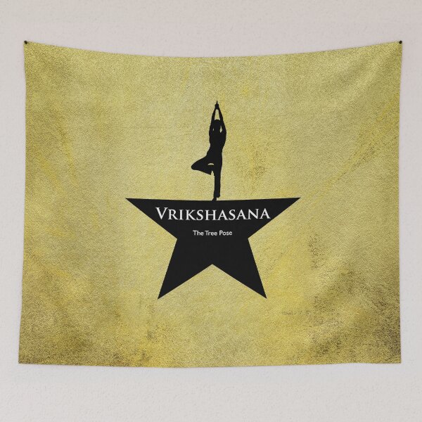 Item preview, Tree Pose - Vrikshasana Gold star designed and sold by careerdesigns.