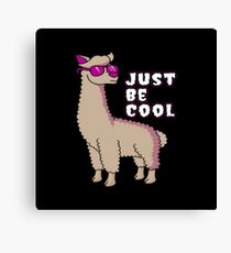 Funny alpaca motif Canvas Print