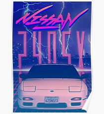 S13 240SX RETRO POSTER Poster