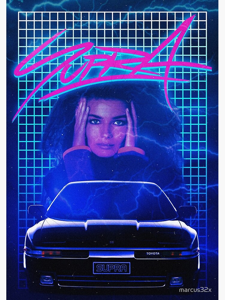 Disover Synthwave Supra poster. Premium Matte Vertical Poster