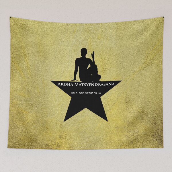Item preview, Ardha Matsyendrasana Gold Star designed and sold by careerdesigns.