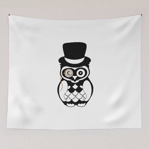 Item preview, Gentleman eagle owl owl bird owl designed and sold by titanosdesign.