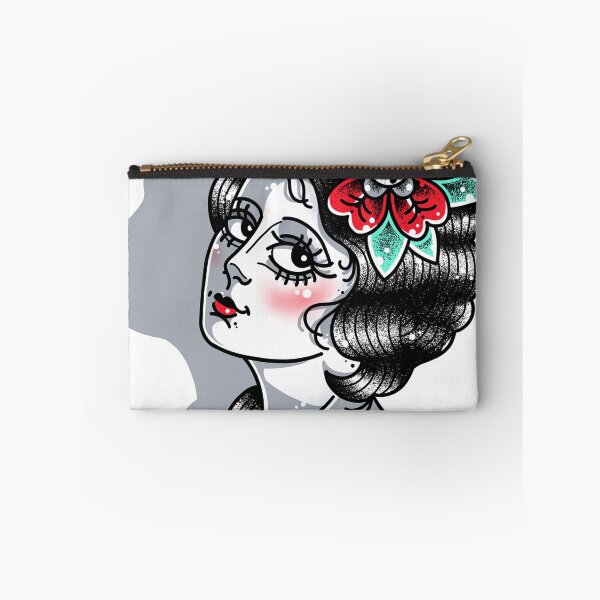 Item preview, Doppleganger No Luck Devil Shadow Lady Tattoo Flash designed and sold by Ella Mobbs.