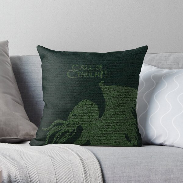 The Horror Between the Lines - Cthulhu Throw Pillow