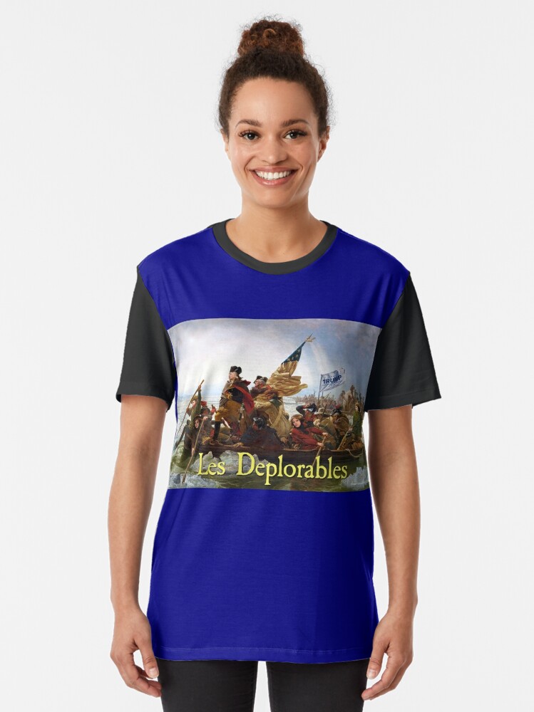 Alternate view of Les Deplorables Crossing the Delaware Graphic T-Shirt