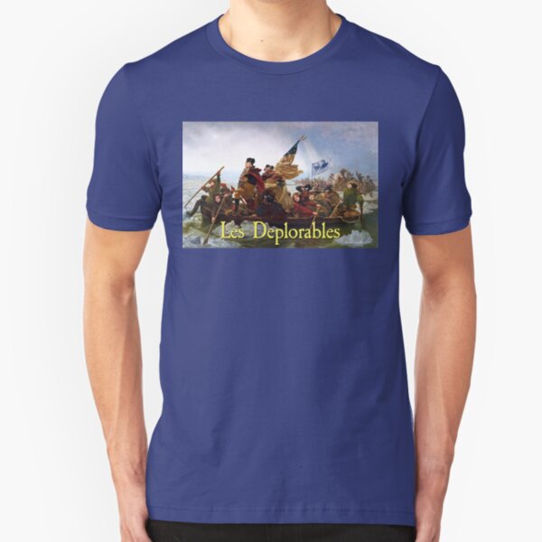 Les Deplorables Crossing the Delaware Slim Fit T-Shirt