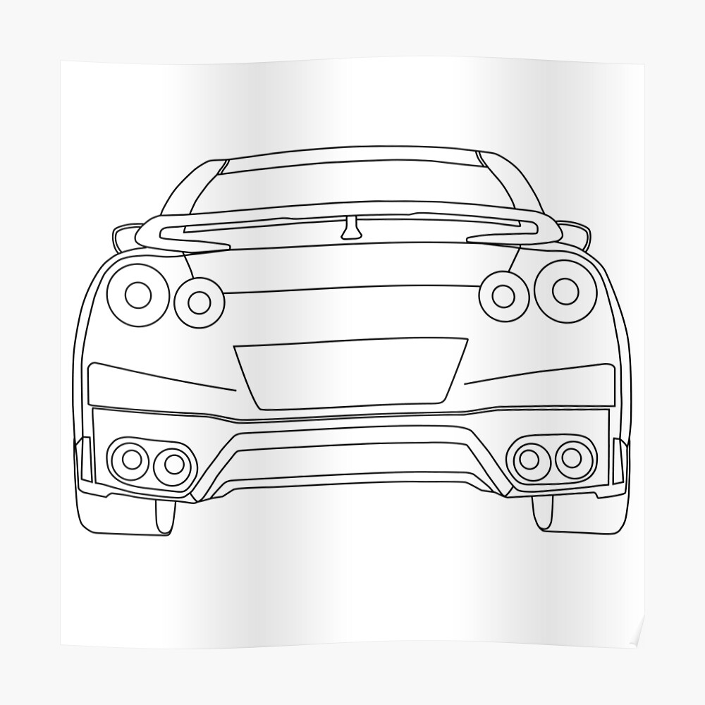 Download 20+ New For Nissan Gtr Drawing Step By Step | Creative ...