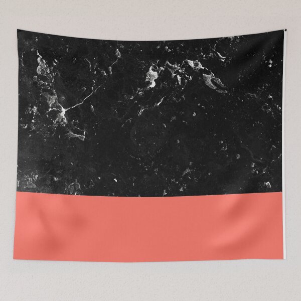 Item preview, Living Coral Meets Black Marble #1 #decor #art  designed and sold by Anita's & Bella's Art.