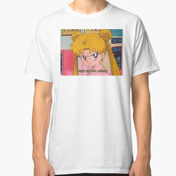 SAILOR MOON 'boys are the enemy' QUOTE Classic T-Shirt