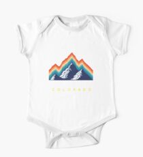 Snowmass Colorado - USA Ski Resort 1980er Jahre Retro Kollektion Shirt Baby Body Kurzarm