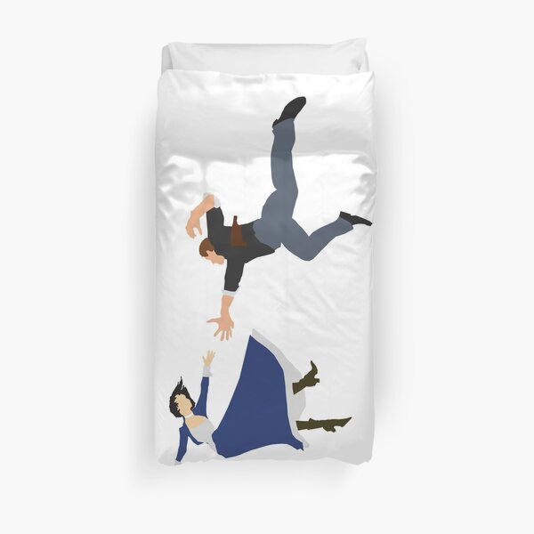 bioshock fall Duvet Cover