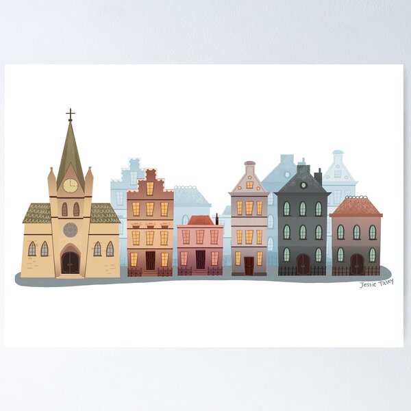 Item preview, Dutch canal houses designed and sold by JessieTitley.