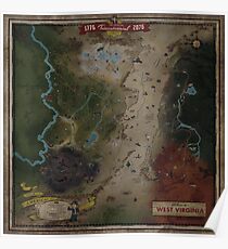 Fallout 76 World Map Poster