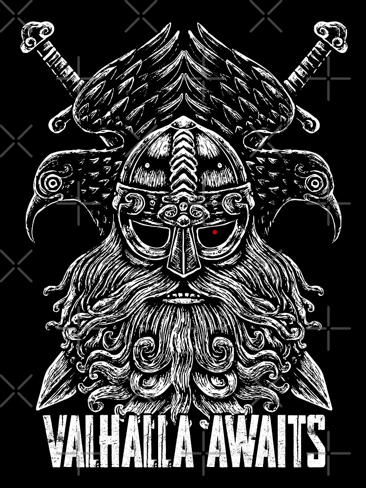 Viking Shirts for Women - Norse Mythology Odin Valkyrie Valhalla Vikings  Raven Thor Nordic Graphic Tees for Women 