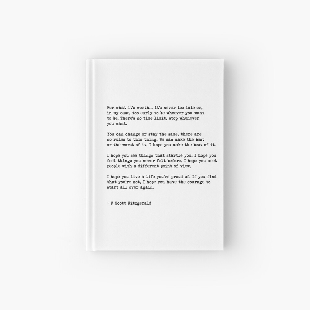 For what it s worth... Hardcover Journal