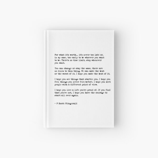 For what it s worth... Hardcover Journal