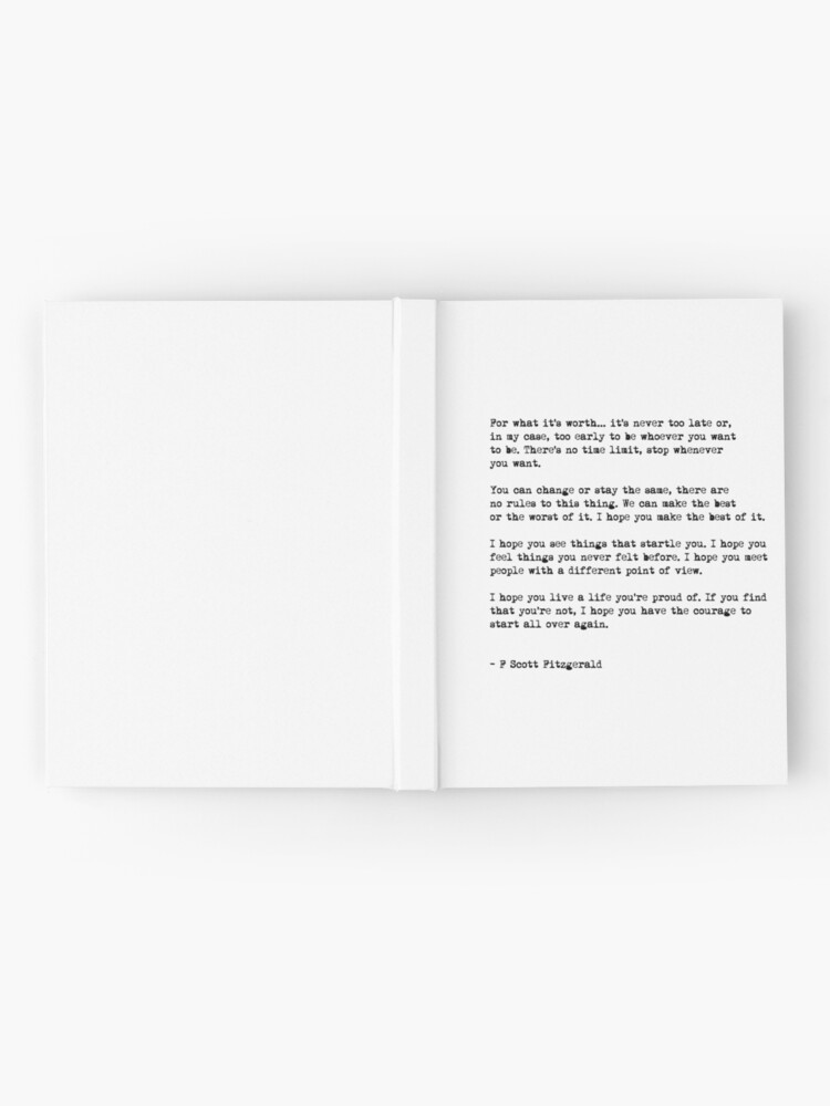 Alternate view of For what it s worth... Hardcover Journal