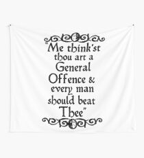 Shakespearean Insults (ACT 3 of 4) Wall Tapestry