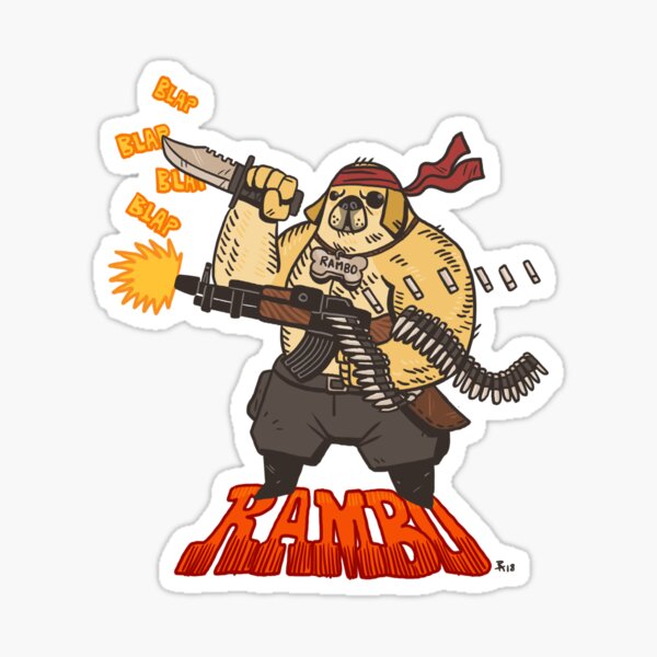 Item preview, Rambo dog designed and sold by pantsura.