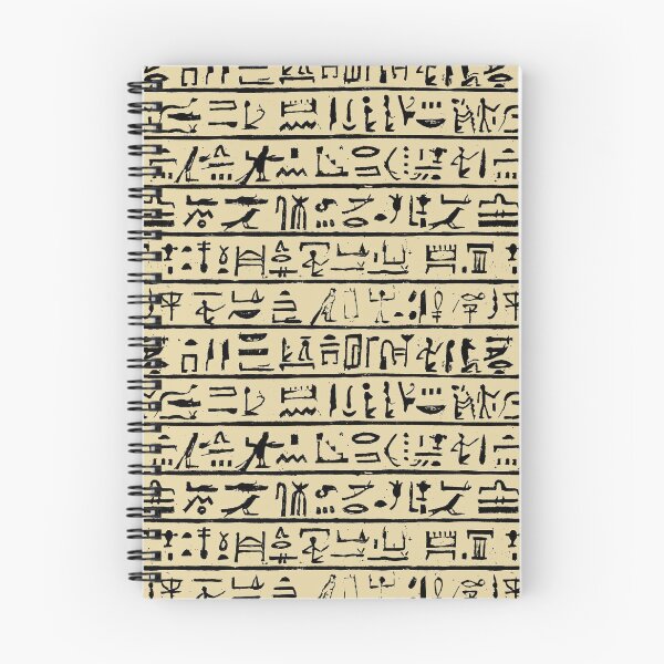 Item preview, Egyptian Hieroglyphics // Tan designed and sold by TLTextiles.