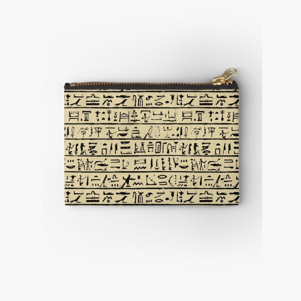 Item preview, Egyptian Hieroglyphics // Tan designed and sold by TLTextiles.