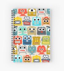 summer baby robots Spiral Notebook