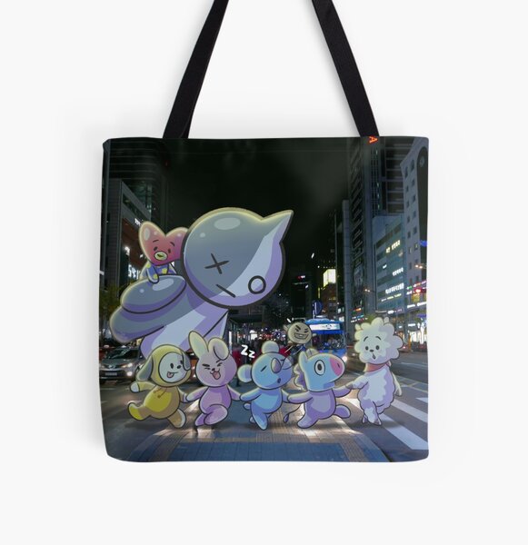 Night in Seoul All Over Print Tote Bag
